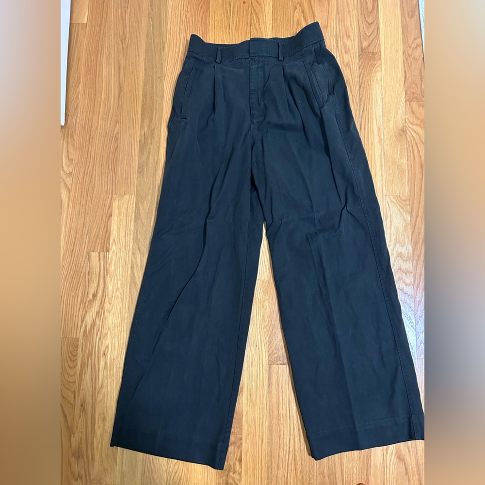 Everlane Black Wide Leg Pants Size 6S RN139393